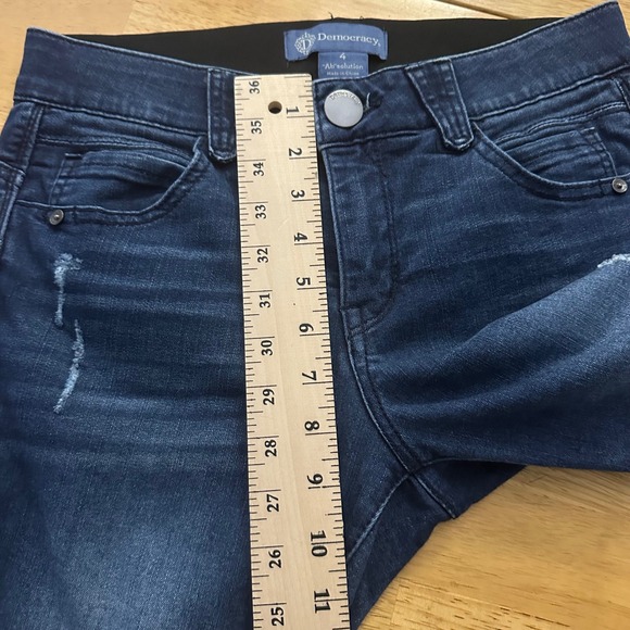 Democracy "Ab'solution" Women's Jeans Size 4 Dark Wash‎ Distressed Skinny Fit - Picture 6 of 10